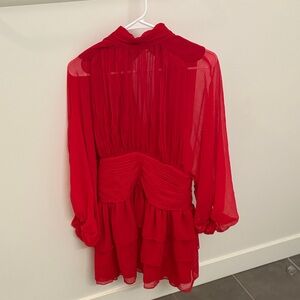 Express red mini dress